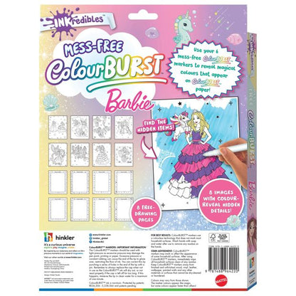 INKredibles Mess-Free ColourBurst Barbie Activity Kit - Book