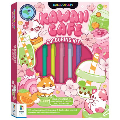 Kaleidoscope: Kawai Cafe Colouring Kit - Book