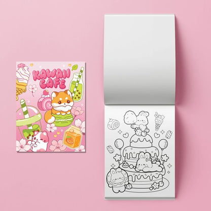 Kaleidoscope: Kawai Cafe Colouring Kit - Book