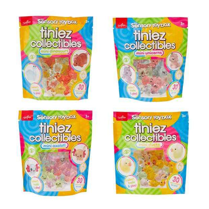 40 Pack ToyMania The Sensory Toy Box Tiniez Collectibles Mini Axolotl - Assorted
