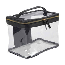 OXX Cosmetics Makeup Bag - Clear and Black