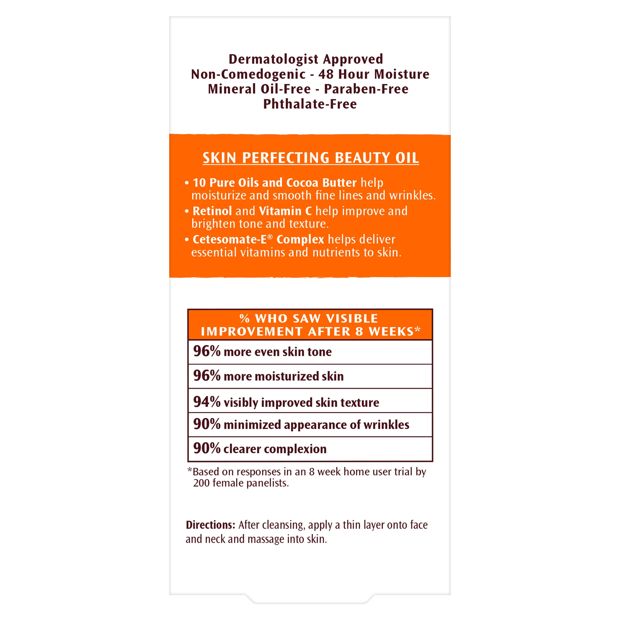 Palmer's Cocoa Butter Formula Skin Therapy Oil for Face 30ml - Retinol, Vitamin C, Vitamin E, Natural Rosehip and Cetesomate-E Complex