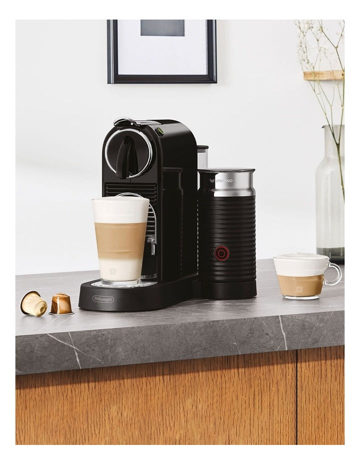 Citiz & Milk Capsule Coffee Machine in Black EN267BAE