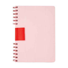A5 Spiral Notebook - Pink, Debossed Cover