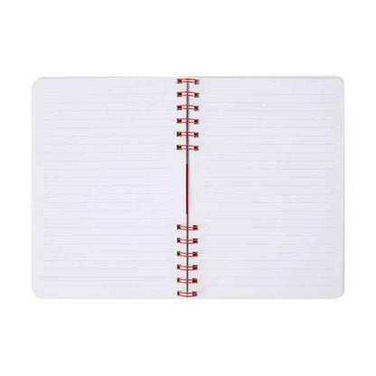 A5 Spiral Notebook - Pink, Debossed Cover