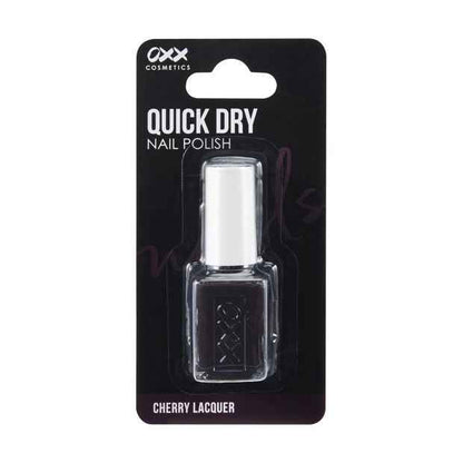 Quick Dry Nail Polish, Cherry Lacquer - OXX Cosmetics