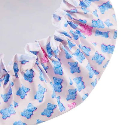 Shower Cap, Blue and Pink, Gummy Bears - OXX Bodycare