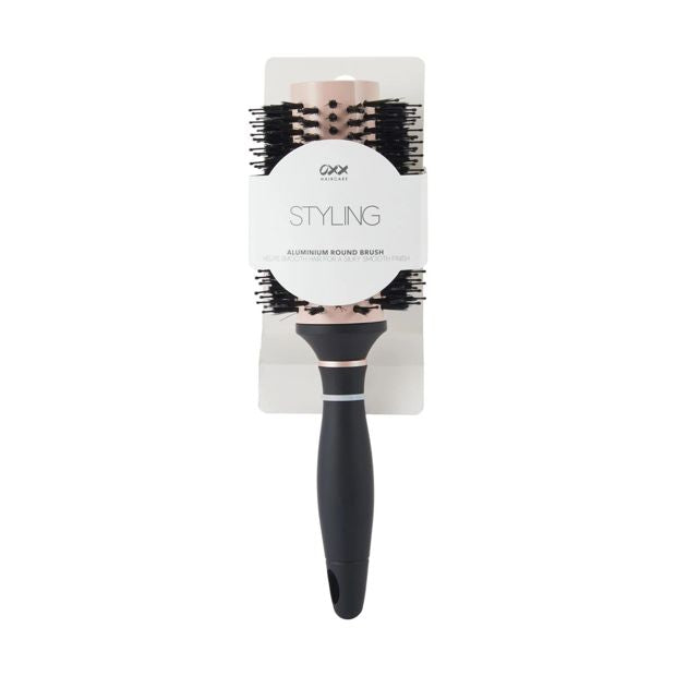 Styling Aluminium Round Brush, Large, Black - OXX Haircare