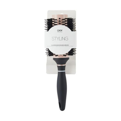Styling Aluminium Round Brush, Large, Black - OXX Haircare