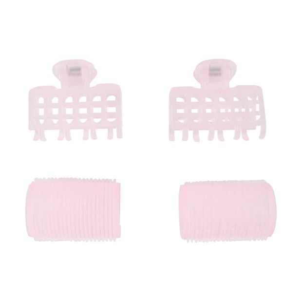 2 Piece Hair Rollers, Pink - OXX Haircare