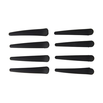 8 Piece Black Salon Hair Clips - OXX Haircare