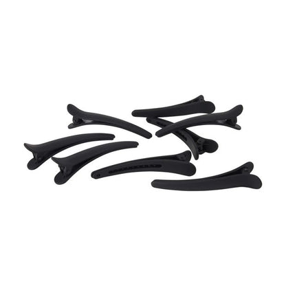 8 Piece Black Salon Hair Clips - OXX Haircare