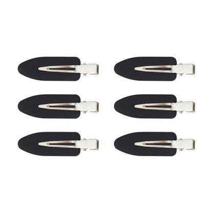 6 Piece Black No Crease Hair Clips - OXX Haircare