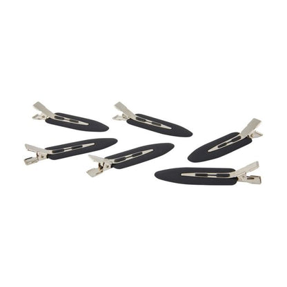 6 Piece Black No Crease Hair Clips - OXX Haircare