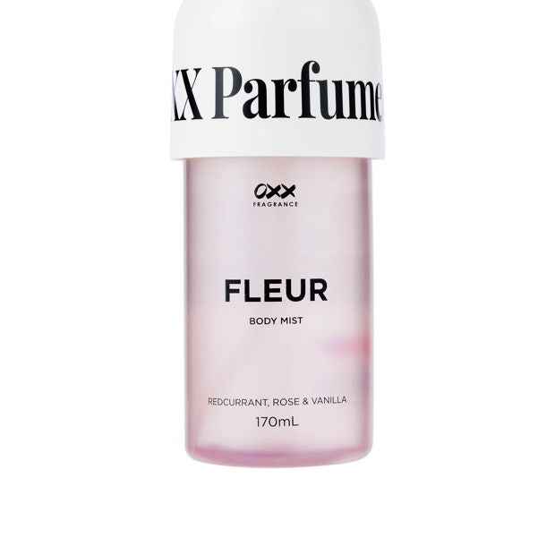 Fleur Body Mist 170ml, Redcurrant, Rose and Vanilla - OXX Fragrance