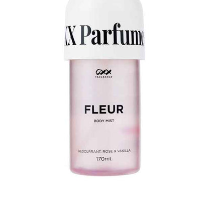 Fleur Body Mist 170ml, Redcurrant, Rose and Vanilla - OXX Fragrance