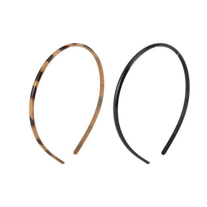 2 Piece Headband, Black and Tort - OXX Haircare