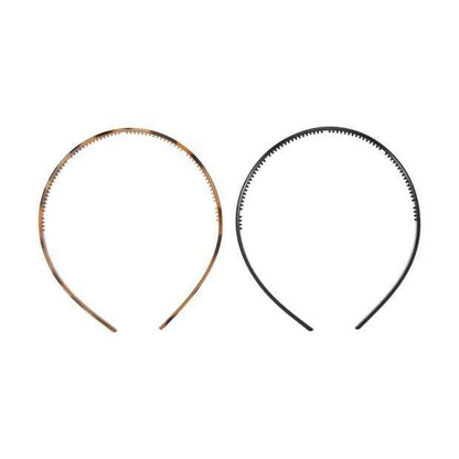 2 Piece Headband, Black and Tort - OXX Haircare