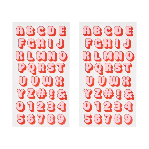 Vinyl Transfer Stickers, Alphabet - Anko