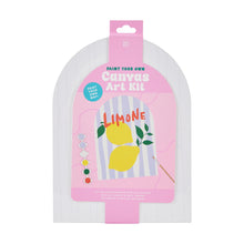 DIY Paint Your Own Canvas Art Kit - Lemon