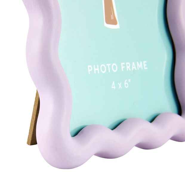 Wavy Frame 4in. x 6in., Lilac - Anko