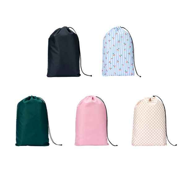 Compact Travel Laundry Bag with Drawstring
