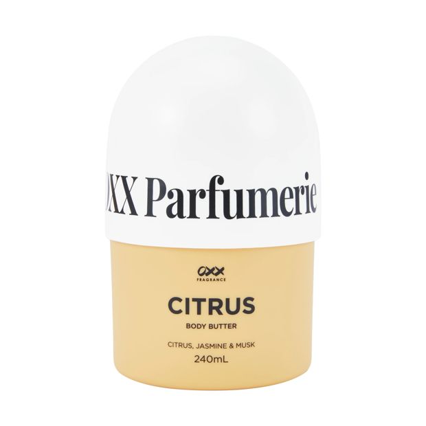 Citrus Body Butter 240ml, Citrus, Jasmine and Musk - OXX Fragrance