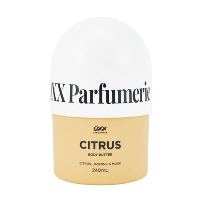 Citrus Body Butter 240ml, Citrus, Jasmine and Musk - OXX Fragrance