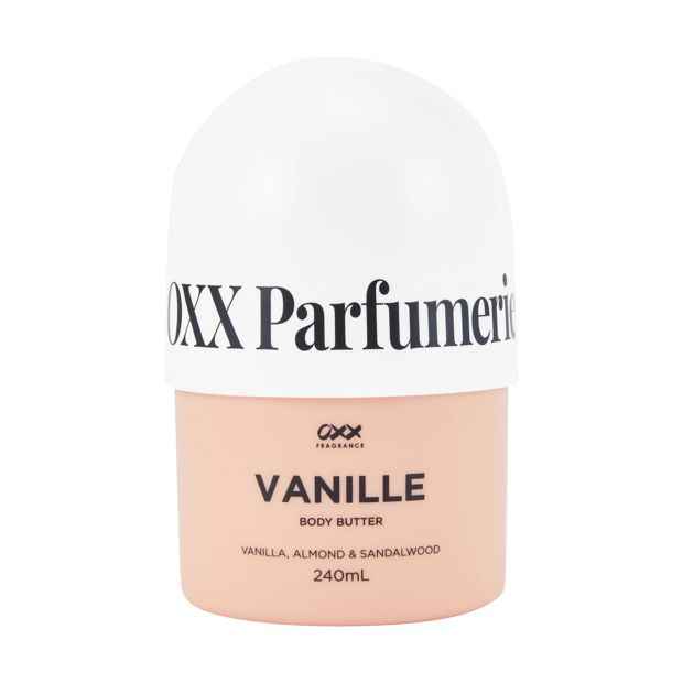 Vanille Body Butter 240ml, Vanilla, Almond & Sandalwood - OXX Fragrance