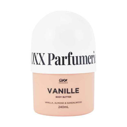 Vanille Body Butter 240ml, Vanilla, Almond & Sandalwood - OXX Fragrance