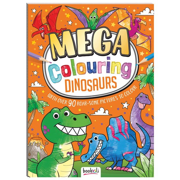 Mega Colouring Dinosaurs by Ed Myer - Book