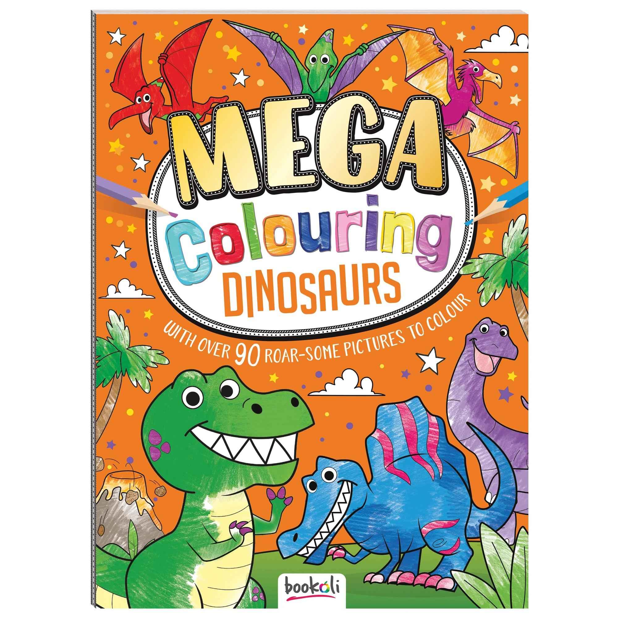 Mega Colouring Dinosaurs by Ed Myer - Book