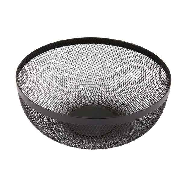 Mesh Fruit Bowl, Black - Anko