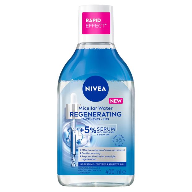 Nivea Regenerating Micellar Water 400ml - 5% Serum with Panthenol and Squalane