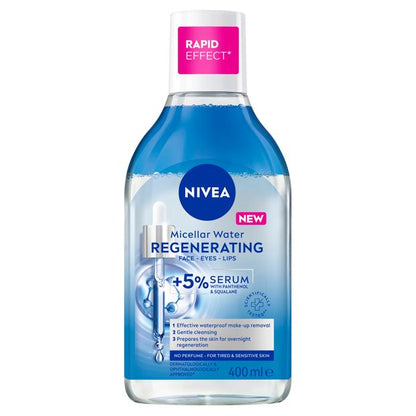 Nivea Regenerating Micellar Water 400ml - 5% Serum with Panthenol and Squalane
