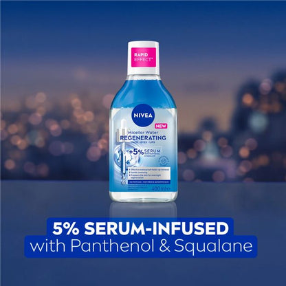 Nivea Regenerating Micellar Water 400ml - 5% Serum with Panthenol and Squalane