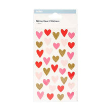 Glitter Heart Stickers - Anko