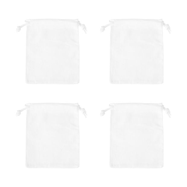 4 Pack Craft Polyester Drawstring Bags - Anko