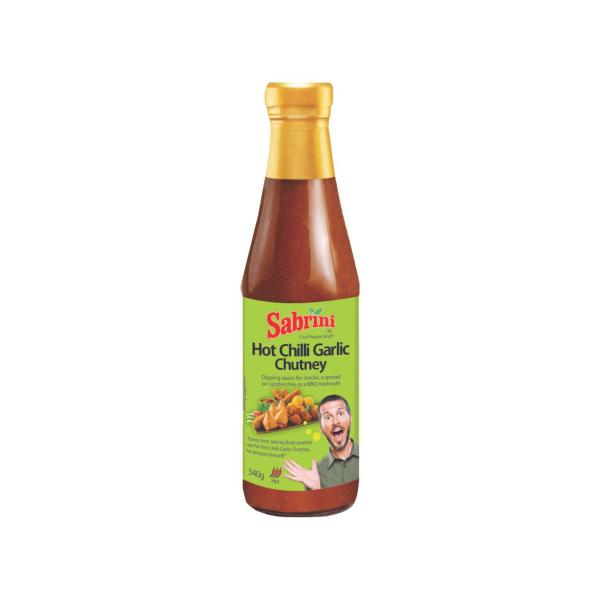 SABRINI HOT CHILLI GARLIC CHUTNEY 340G