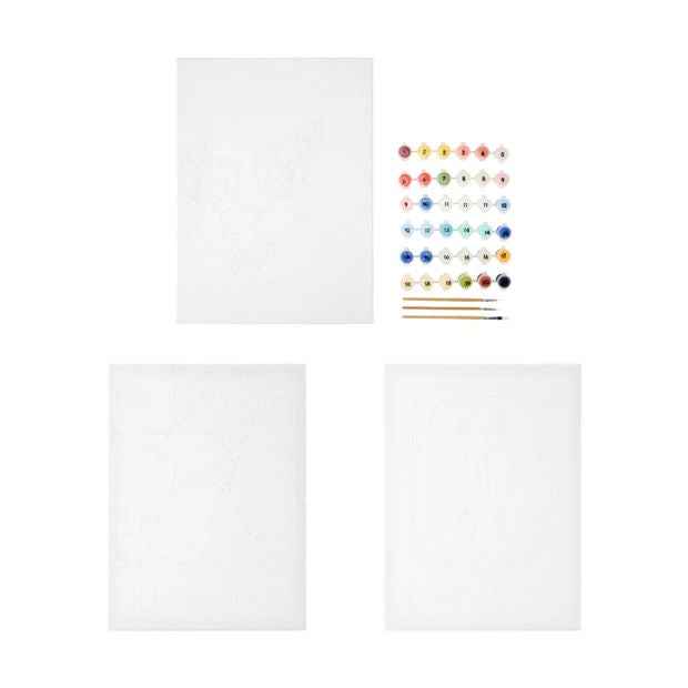 3 Pack Paint by Numbers  Mediterranean Vibes - Anko