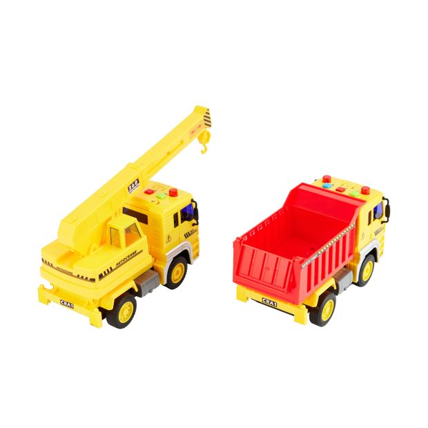 Lights & Sounds Construction Truck, Assorted - Anko