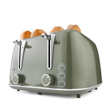 4 Slice Retro Toaster  Green - Anko