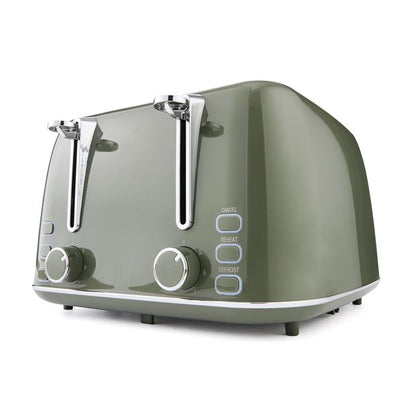4 Slice Retro Toaster  Green - Anko