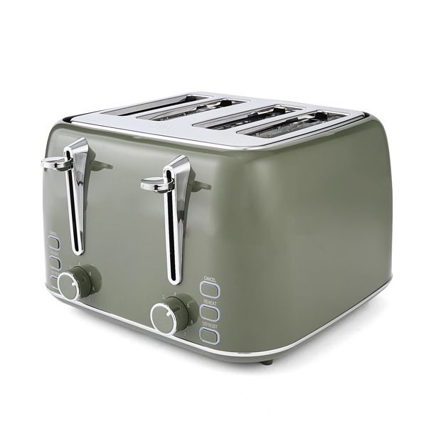 4 Slice Retro Toaster  Green - Anko