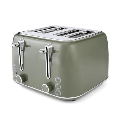 4 Slice Retro Toaster  Green - Anko