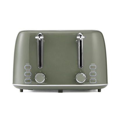 4 Slice Retro Toaster  Green - Anko