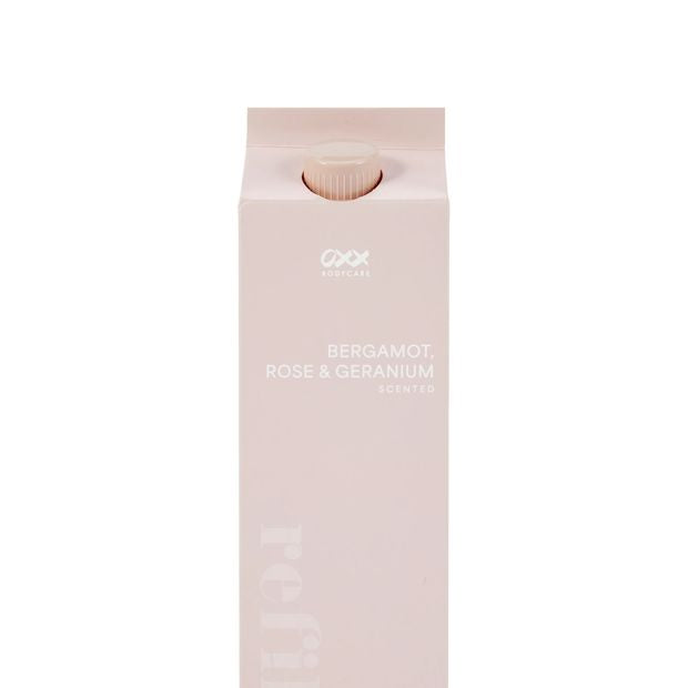 OXX Bodycare Hand and Body Wash Refill 1L - Bergamot - Rose and Geranium Scented