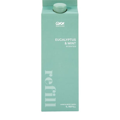 OXX Bodycare Hand and Body Wash Refill 1L- Mint and Eucalyptus