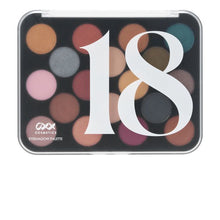 18 Shades Eyeshadow Palette, Metallic - OXX Cosmetics