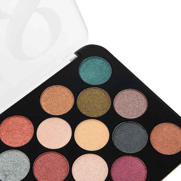 18 Shades Eyeshadow Palette, Metallic - OXX Cosmetics